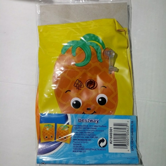 Pineapple Swim Inflatable Armbands New - Picture 6 of 7